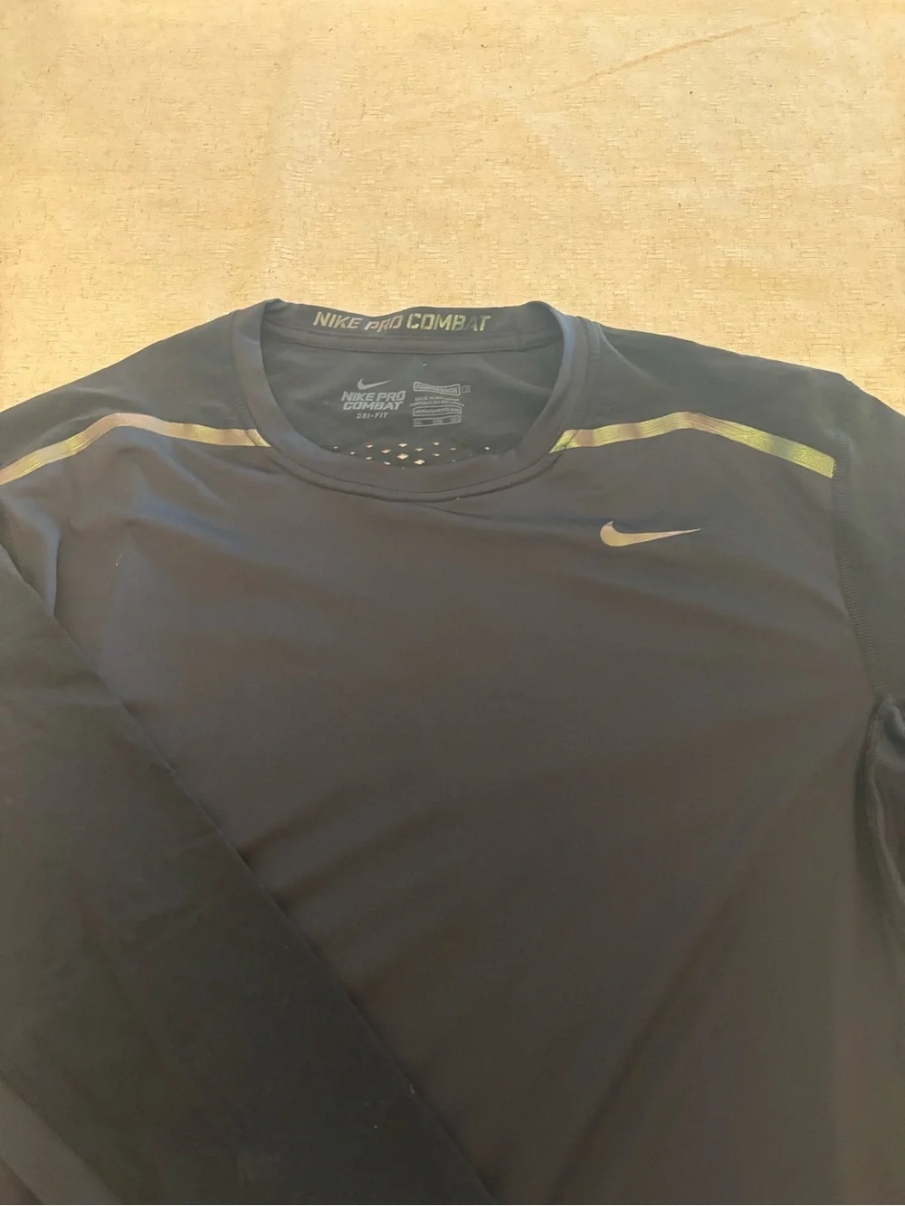 Nike Black Long Sleeve Dri-FIT Pro Combat Performance Top
